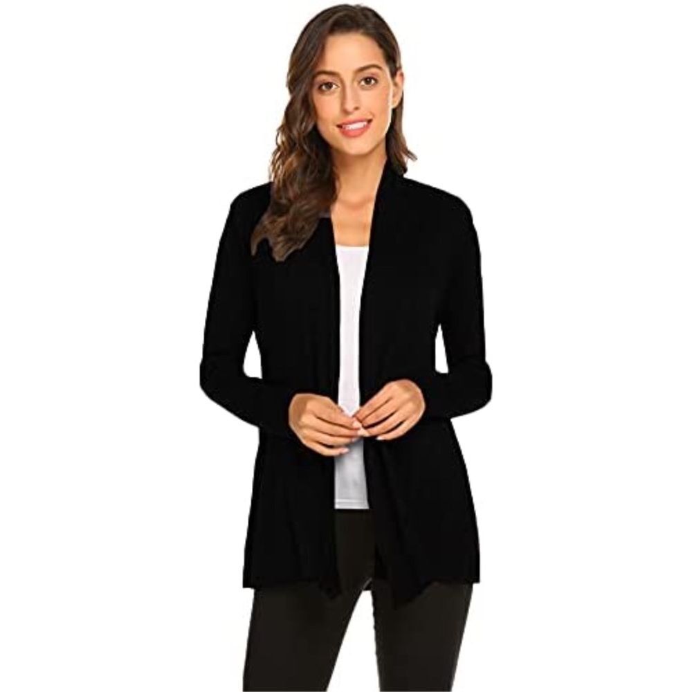 Newchoice Women’s Casual Lightweight Open Front Cardigan Duster Sweater Top XL